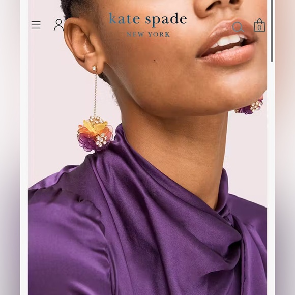Kate Spade Blooming Bouquet Drop Earrings. New - Picture 1 of 6
